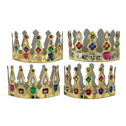 Printed Jeweled Crowns | Medieval Apparel for Sale